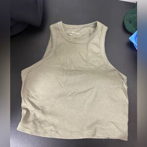 OGL Olive Green Sleeveless Women's brami Top